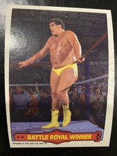 Andre The Giant WWF 1985 O Pee Chee Series Two Card # 73 Battle Royal Winner
