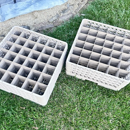 (2)PK TRAEX RACK•MASTER NSF Commercial Dishwasher Rack w/3 Height Extenders-36