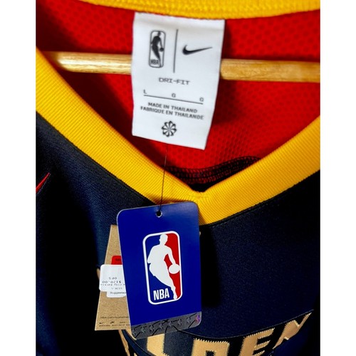Maglia Golden State Warriors City NBA Nike Basketball nuova con etichette - L - vendita al dettaglio $120 - Foto 3 di 9
