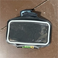 Black Neoprene Cell Phone Armband with Hook  Loop Fasteners