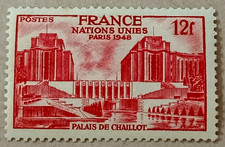 5D1-Timbre France YT 818 neuf ** année 1948 "palais de chaillot"