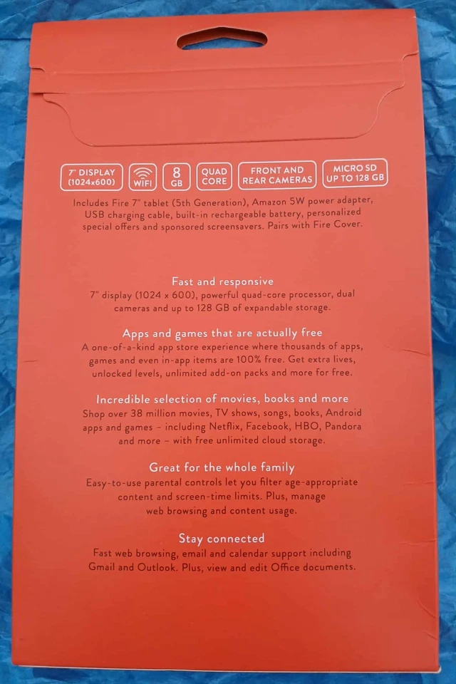 Fire Tablet with Alexa, 7" Display, 8 GB, Black (Previous Generation -5th) - New - Image 2 of 4