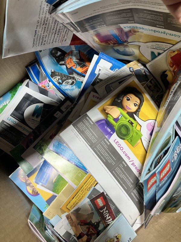 LEGO Instruction Booklets Bulk Lot - Dozens Of BOOKLETS - USED - AS IS -