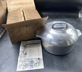 Vintage Wagner Ware Magnalite Dutch Oven Lid Original Box 4248. 21