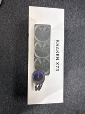 KRAKEN X73 360mm RGB CPU Liquid Cooler Rotating Infinity Mirror Design 2 Fan 