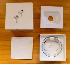 Apple AirPods Pro 2nd GEN MagSafe Wireless Charging Case BOX ONLY W/ Ear Tips