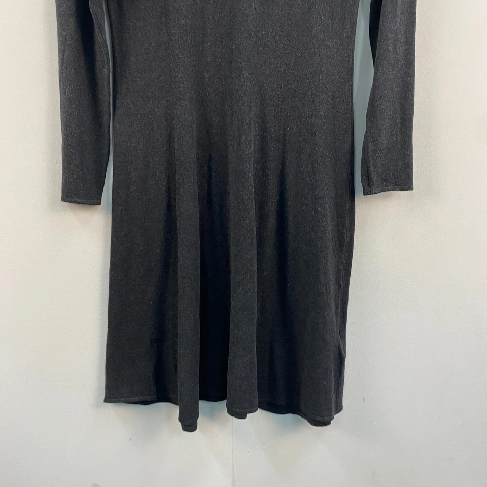 Suéter social feminino H&M médio cinza manga longa malha pulôver midi - Imagem 3 de 4