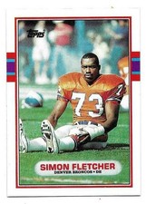 SIMON FLETCHER 1989 TOPPS ROOKIE CARD MINT CONDITION. rookie card picture