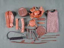 VINTAGE JOHNNY WEST ACTION FIGURE ACCESSORIES  LOT 2  MARX
