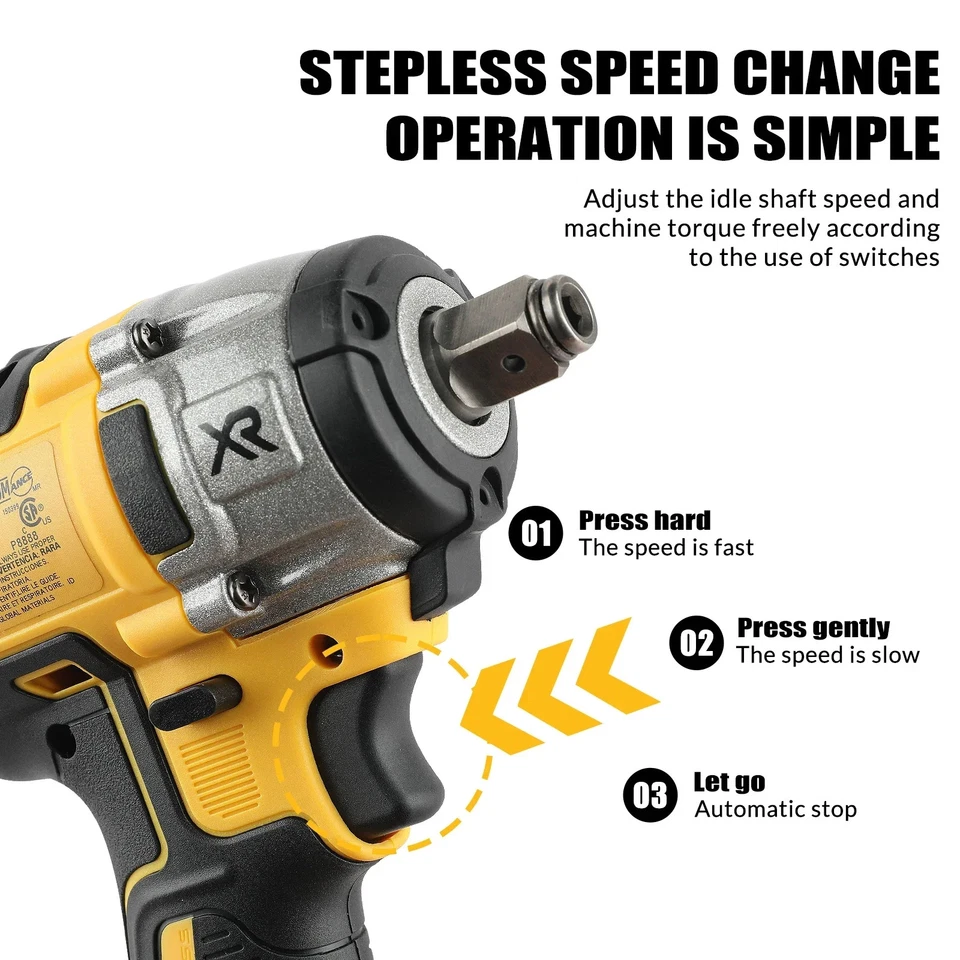 Dewalt DCF880 20V MAX XR Brushless Cordless Impact Wrench 205Nm Torque - Image 3 of 4