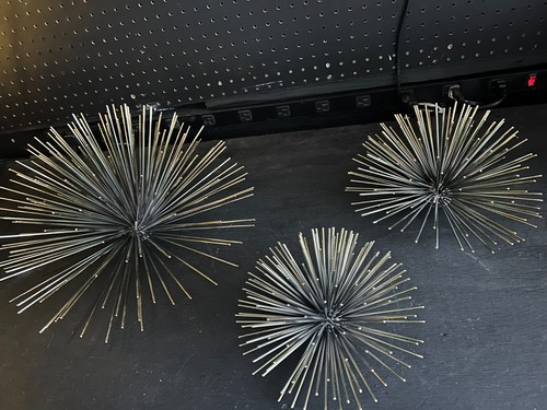 Global Views Sea Urchin/Sputnik Wall Decor (set of 3)