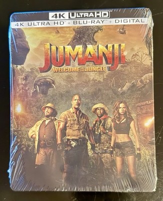 Jumanji: Welcome to the Jungle (4K UHD + Blu-ray, 2017, Steelbook MINT  Sealed!