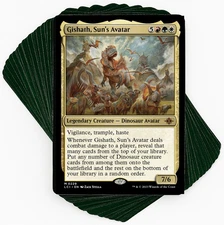 ***Custom Commander Deck*** Gishath, Sun's Avatar - Dinosaurs - EDH Magic Cards