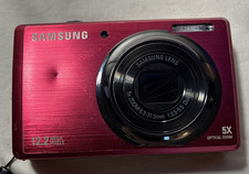 Samsung SL620 12.2MP Digital Camera Red 5x Zoom Charger Tested Working