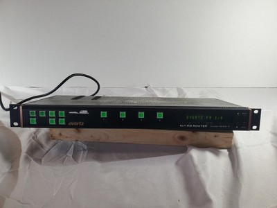 Evertz X-0401H 4x1 HD SD Video Bypass Protected Router Pre-Owned Tested