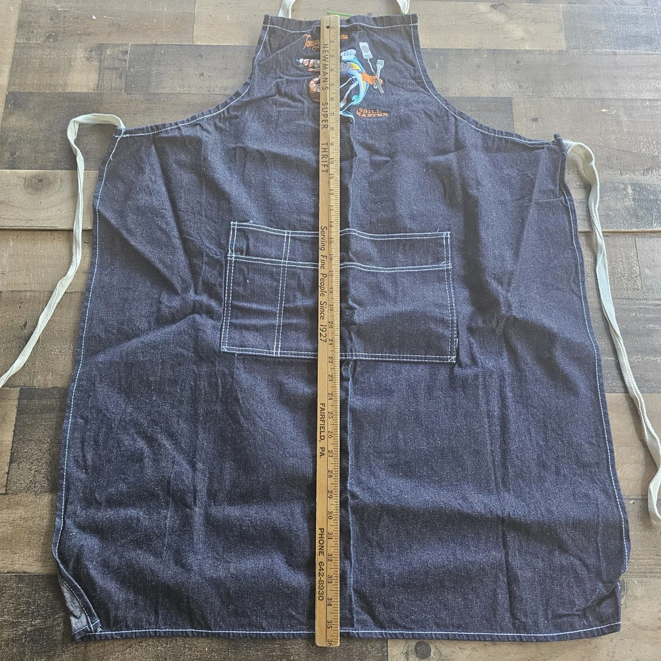 Discontinued Tommy Bahama Smokin' Hot Grill Master Denim Apron - Image 4 of 4
