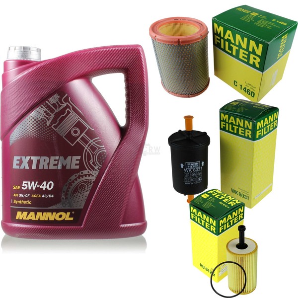 MANN-FILTER Inspektionspaket 5L Mannol Extreme 5W-40 FüR Peugeot 106 Ii 1.1I-image