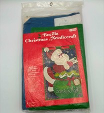 Bucilla Christmas Needlecraft Felt Sequins Kit Santa Mail Holder 2128 READ PLS