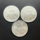 Lot of 3 -  2006, 2007, 2008 American Silver Eagles 1 oz. each 99.9% Silver