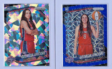 2025 Panini Prizm WNBA Georgia Amoore #103 Cracked Ice & Blue Velocity Prizm RC