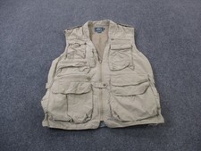 Woolrich Vest Jacket Mens L Fishing Cargo Outdoors Guide Hunting Hiking Safari