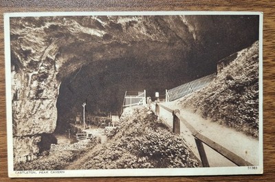 Castleton, Peak Cavern, Eingang, Derbyshire Vintage Photochrom Postkarte