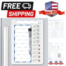 Chore Chart for Kids Dry Erase Chore Board ADHD Tools for Kids to Do List Che...