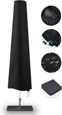 Patio Umbrella Cover - Waterproof Patio Parasol Covers with Zipper for 7Ft to 11