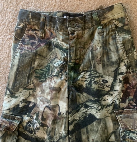 Mossy Oak Break Up Infinity Cargo Pants Youth Medium (8) Hunting Camo Adjustable - Picture 2 of 15