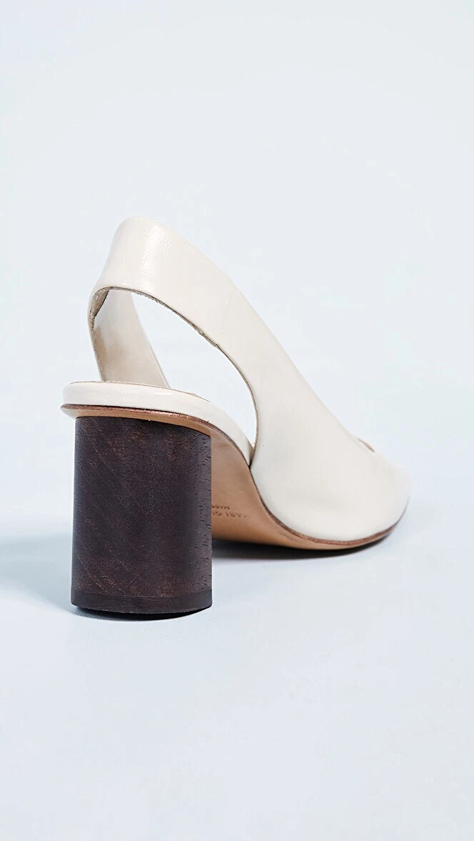 Mari Giudicelli Helena Slingback Pumps Ivory Sz 36 $590