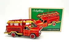 Schylling Miniature Tin Collector Series Ornament FIRE ENGINE - 1995 - IOB