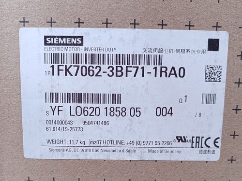 Siemens Servomotor 1FK7062-3BF71-1RA0 UNUSED & OVP - Bild 5 von 5