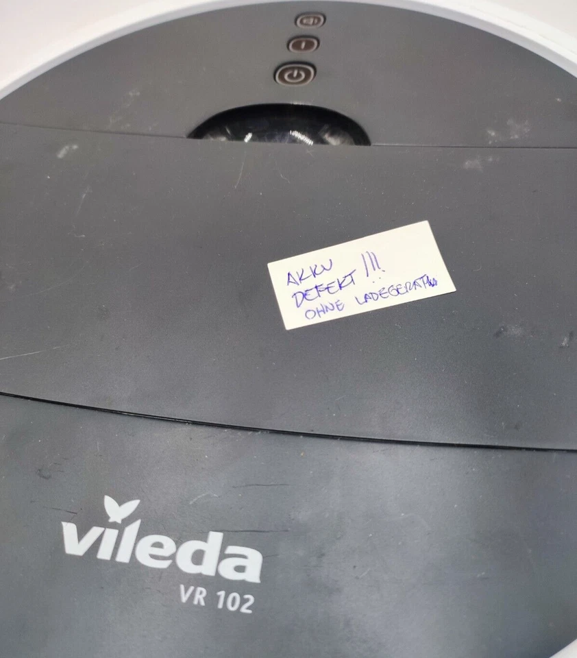 DEFEKT Vileda VR 102 Roboterstaubsauger 160883 ohne Ladegerät - Bild 4 von 4