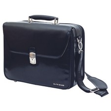 Elite Bags DOCTOR’S deluxe Arzttasche Leder Schwarz 41 x 31 x 14 cm