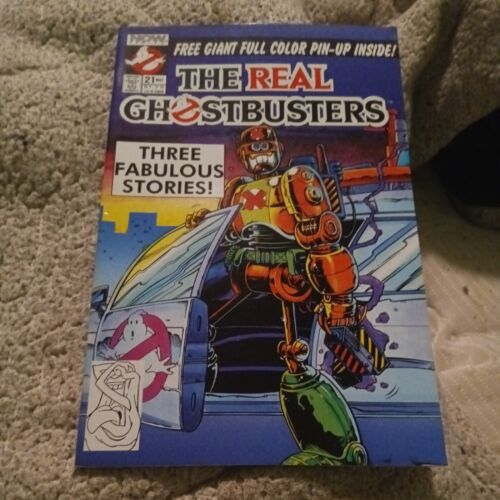 The Real Ghostbusters #21 Now Comics 1989 modern Age cartoon comic book  - Picture 1 of 3