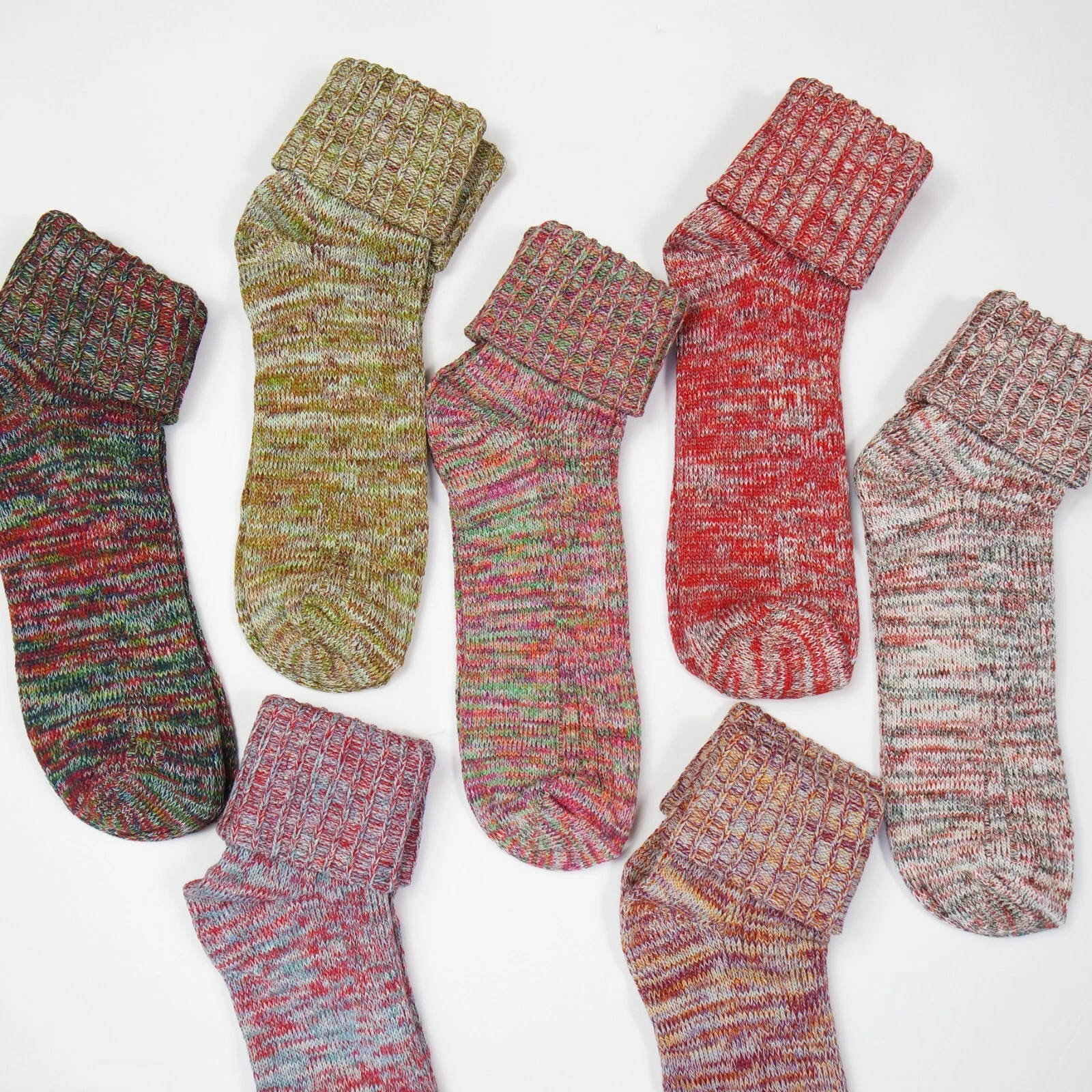 6 Pairs Thermal Wool Warm Winter Boot Socks for Women, Random Color Mystery Sock