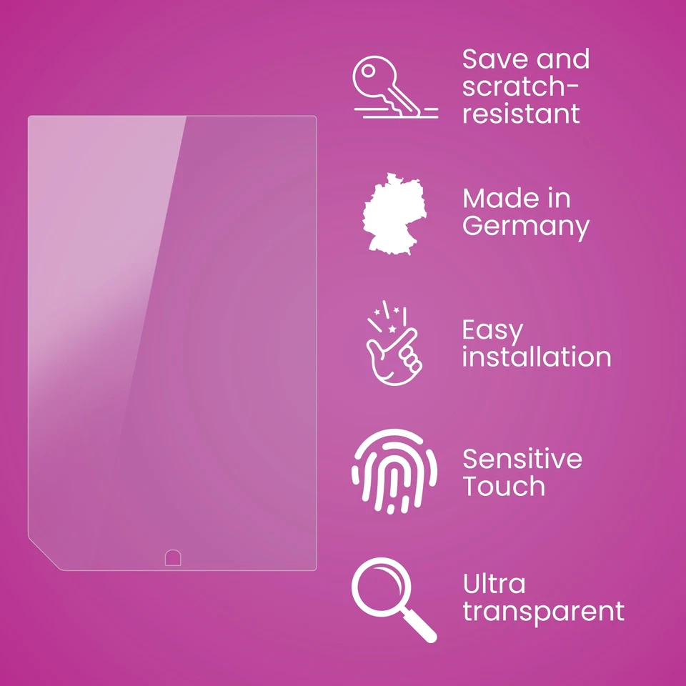 atFoliX Glass Protector for Barnes & Noble NOOK HD+ 9 Inch 9H Hybrid-Glass - Image 3 of 4