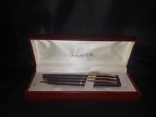 Vintage 14K Sheaffer TRZ63 Maroon & Gold Writing Instrument Set (Brand New!)