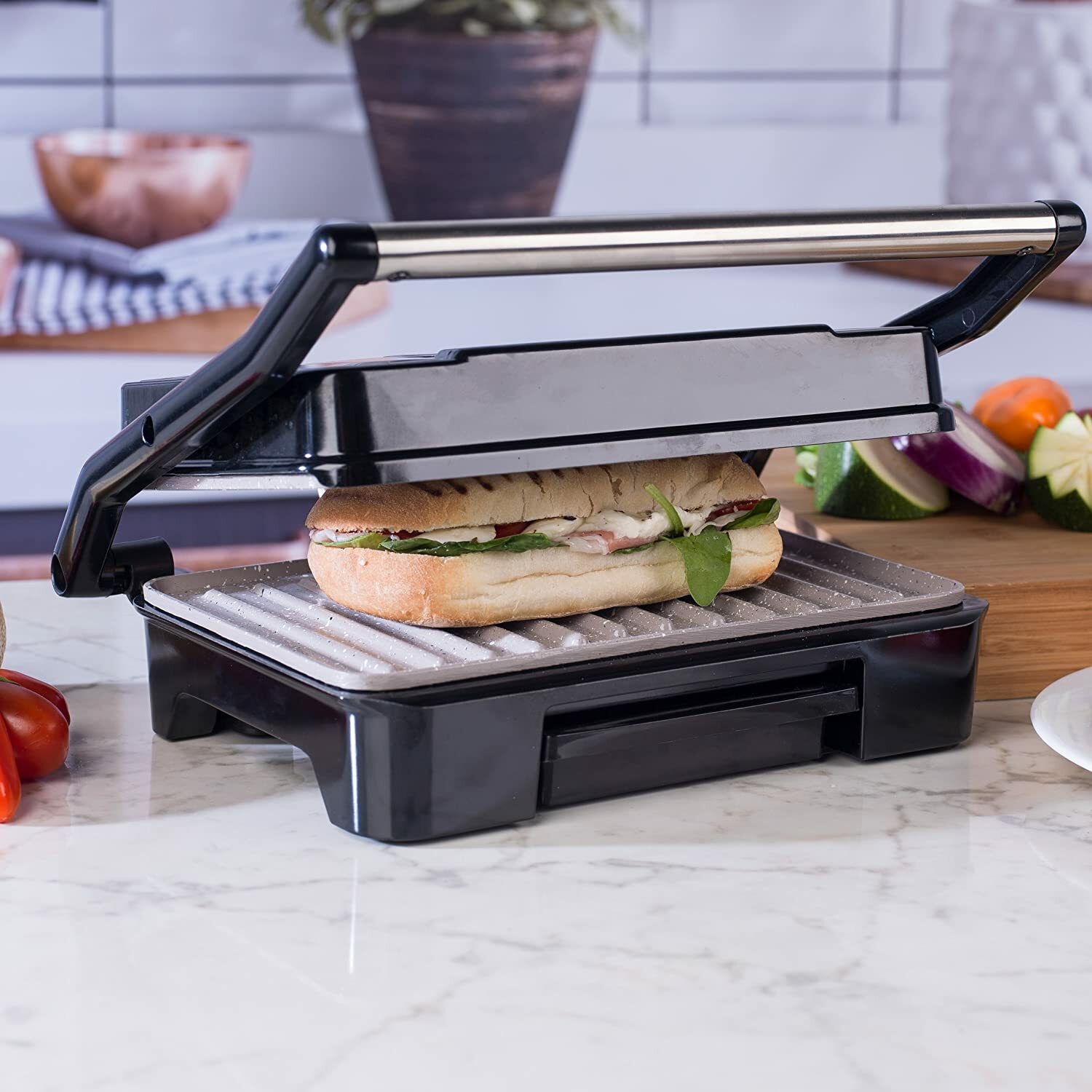 salter ek2009 marble collection health grill