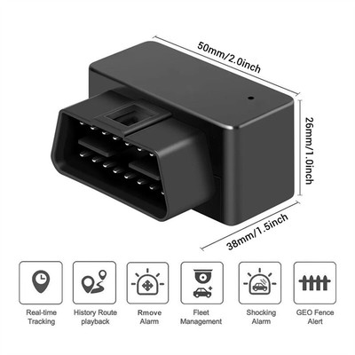 OBD2 II GPS Tracker Real Time Vehicle Tracking Device GSM GPRS Car Auto Loca _r1