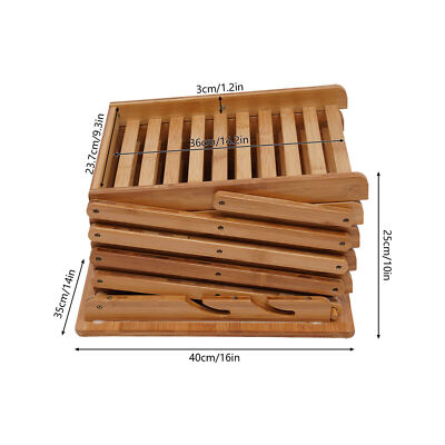 Pop-up Bamboo Literature Magazine Rack Display Holder Stand