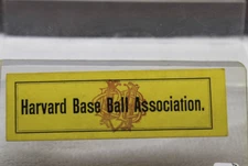 1920s Harvard Baseball membership card