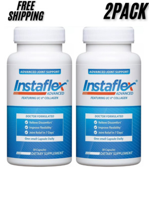 2 Pack Instaflex Advanced Joint Support Doctor Formulated 60 Capsules Exp 2027!