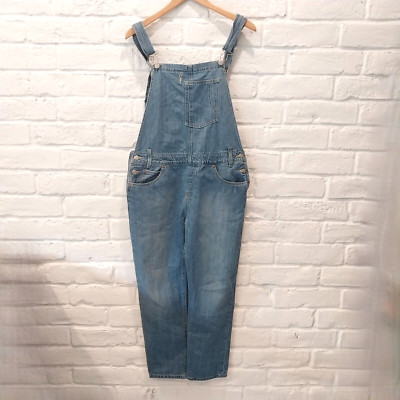 Levis Denim Jean Overall Pants Womens Medium 6 Blue Pockets Medium Rinse L 26