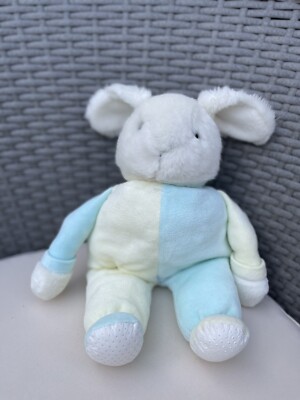 Vintage Hase Kaninchen Pastell Frottee Stofftier Plüschtier für Kinder Babys