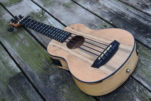 Ubass Aloha TM Bass 30'' With Black Aquila ThunderGut Strings (Canadian Brand) - Picture 28 of 31