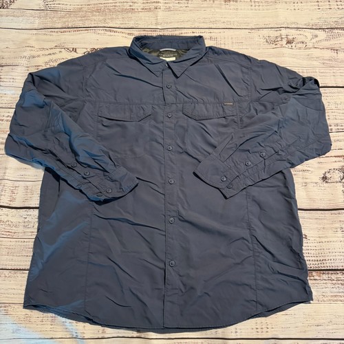 Chemise De Baseball Milwaukee Brewers Columbia PFG - Manches Courtes, Taille 2XL, Bleu Marine