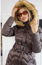 Real Fur Mayo Chix Puffer Coat Cape Boho People Free Winter Daisy Jones Trend