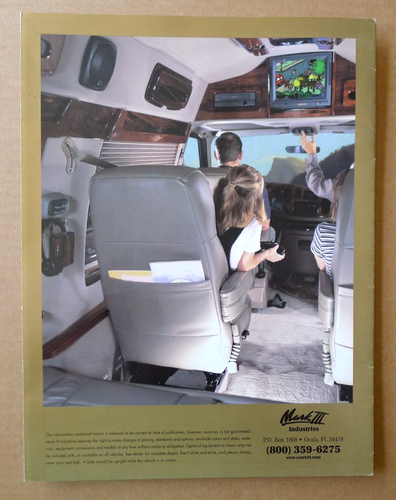 1998 (FORD) MARK III Luxury Conversion Van Sales BROCHURE - Picture 4 of 4