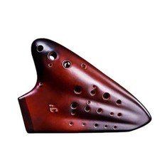 Professional Cerami 3 Tube 16 Holes Ocarina Alto C Key AC Chinese Musical Gift